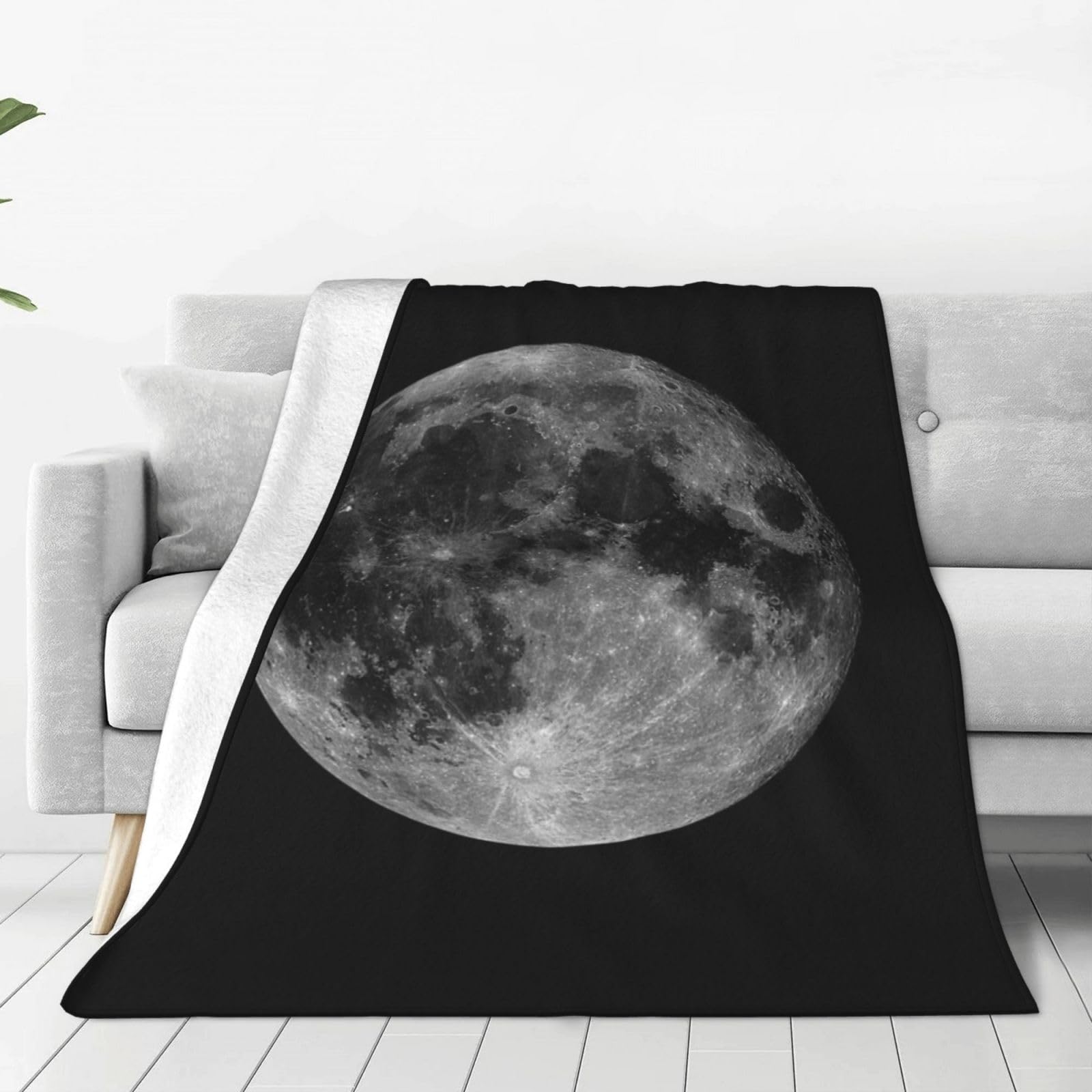 Couverture chaude lune en flanelle pour stopper le froid sur votre lit