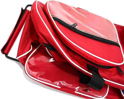 Vista 14 de LEONARK Bolsa de rueda de esgrima con barra de tracción para sable de espada y papel de aluminio - Hema Sword Bag Trolley Case para esgrima traje