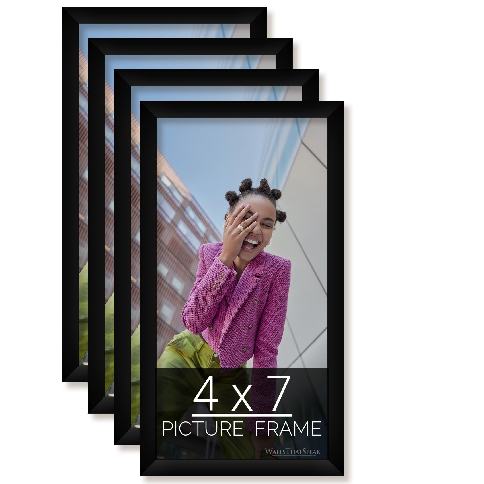 Amazon.com - wallsthatspeak 4x7 Black Picture Frame for Puzzles