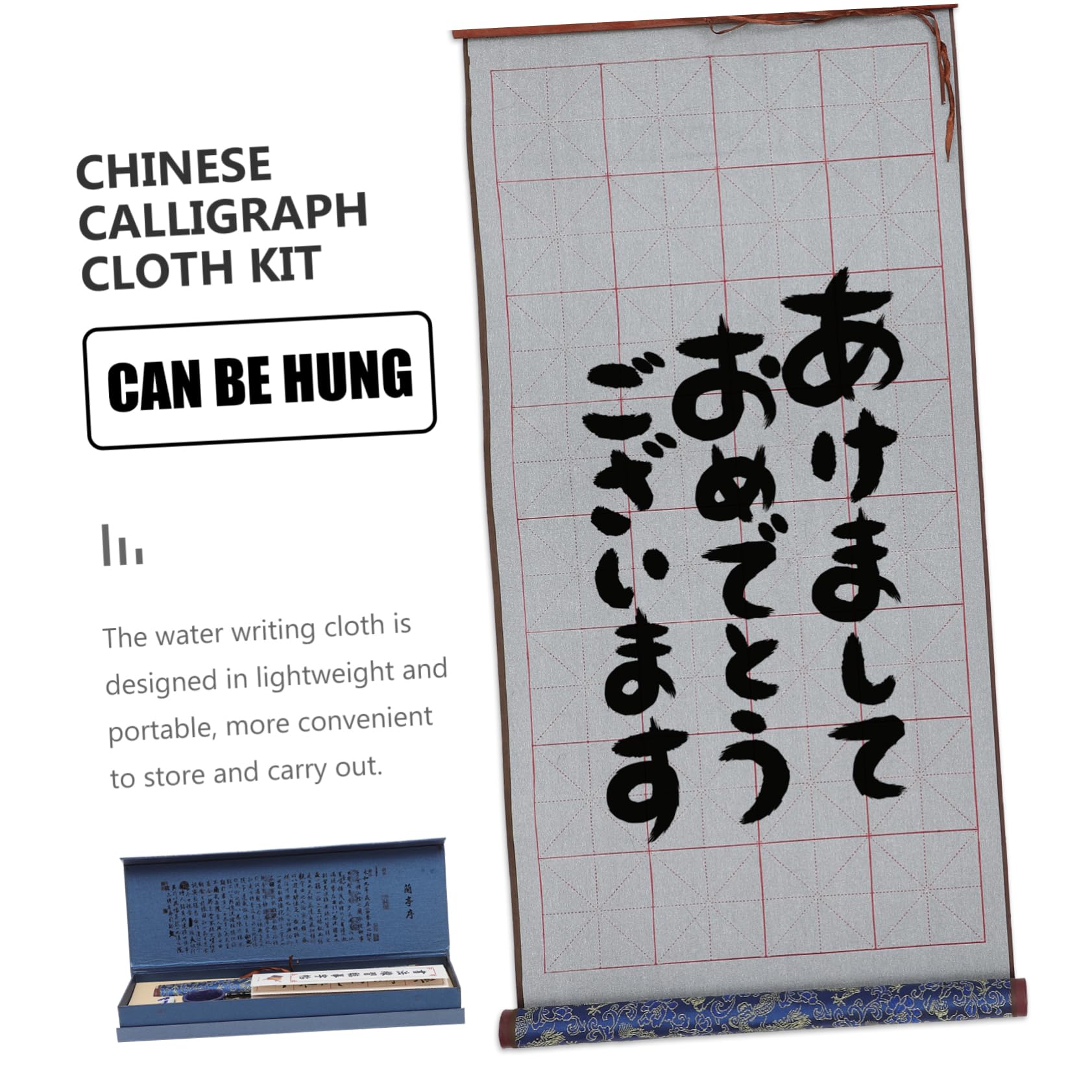 Housoutil Set Panno Calligrafia Riutilizzabile per Principianti, Blu, 1 Box