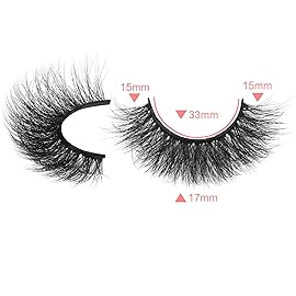 ALICROWN Fuzzy Mink Lashes, Faux Mink Eyelashes 3D Volume Lashes Pack Handmade Dramatic Thick Crossed Fake Eyelashes Soft Reusable 10 Pairs
