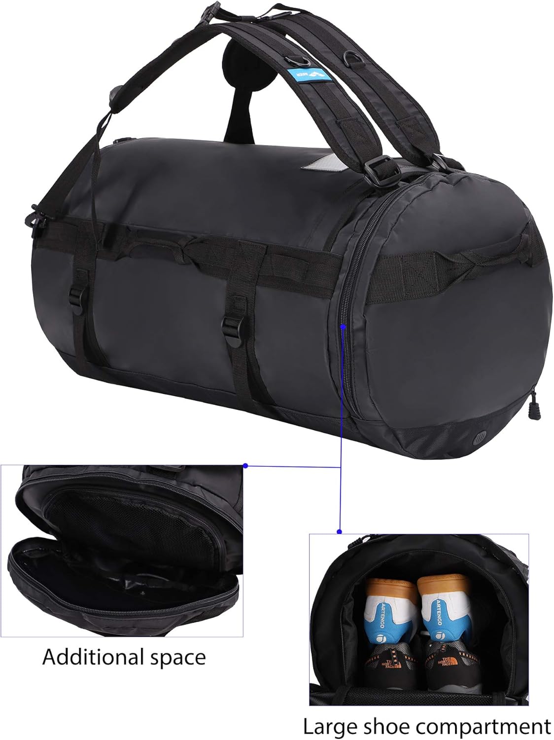 mier large duffel backpack