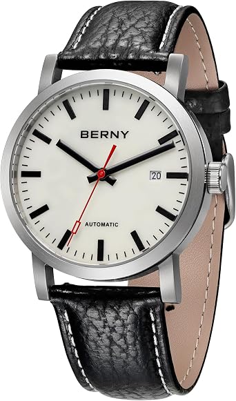 BERNY Classic Automatic Watch for Men MIYOTA 8215 Mechanical Self Wind 5ATM