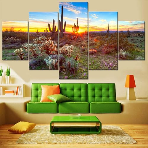 Vista 133 de Paisaje de 5 piezas pintura sobre lienzo