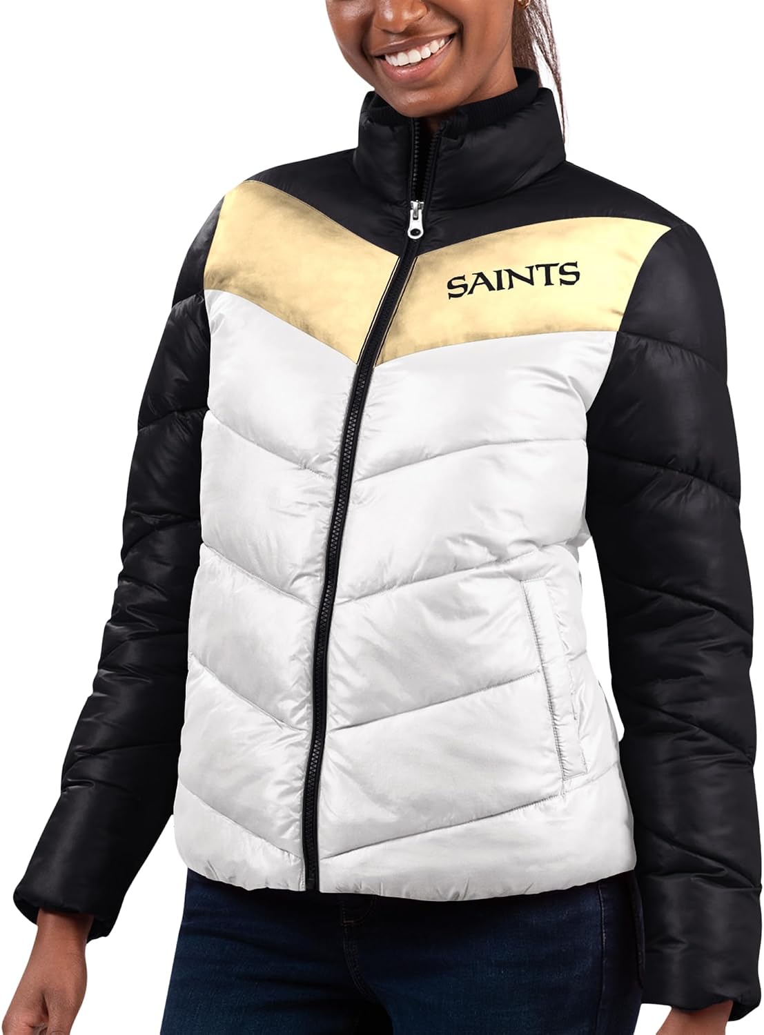 G-III Sports Women's NFL New Star Quilted Full-Zip Jacket