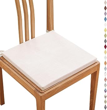 Chair/Stool Cushions Square - 14"x14", 16"x16", 18"x18" w/Ties Seat Pads for Dining/Garden/Office ChairsC5,18x18x1in