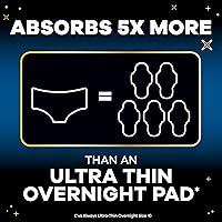 Vista 2 de Always ZZZ - Ropa interior desechable para mujer, grande, cobertura de 360° para noches sin preocupaciones, 14 unidades (2 paquetes de 7)