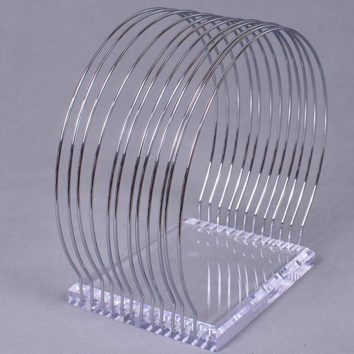 WellieSTR Stainless Steel Swimming Cap Hat Display Stand Hats Hanger Display Dryer Holder Tool Acrylic Base