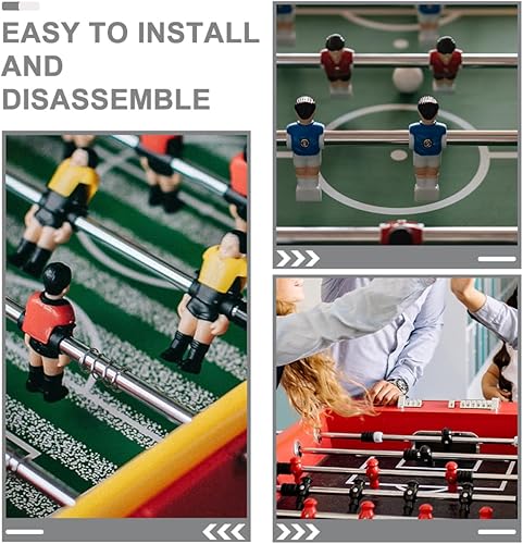 Miniatura 6 de ibasenice Poste de futbolín de metal de operación de futbolín Accesorios de mesa de futbolín Máquina de operación de fútbol poste para reemplazar