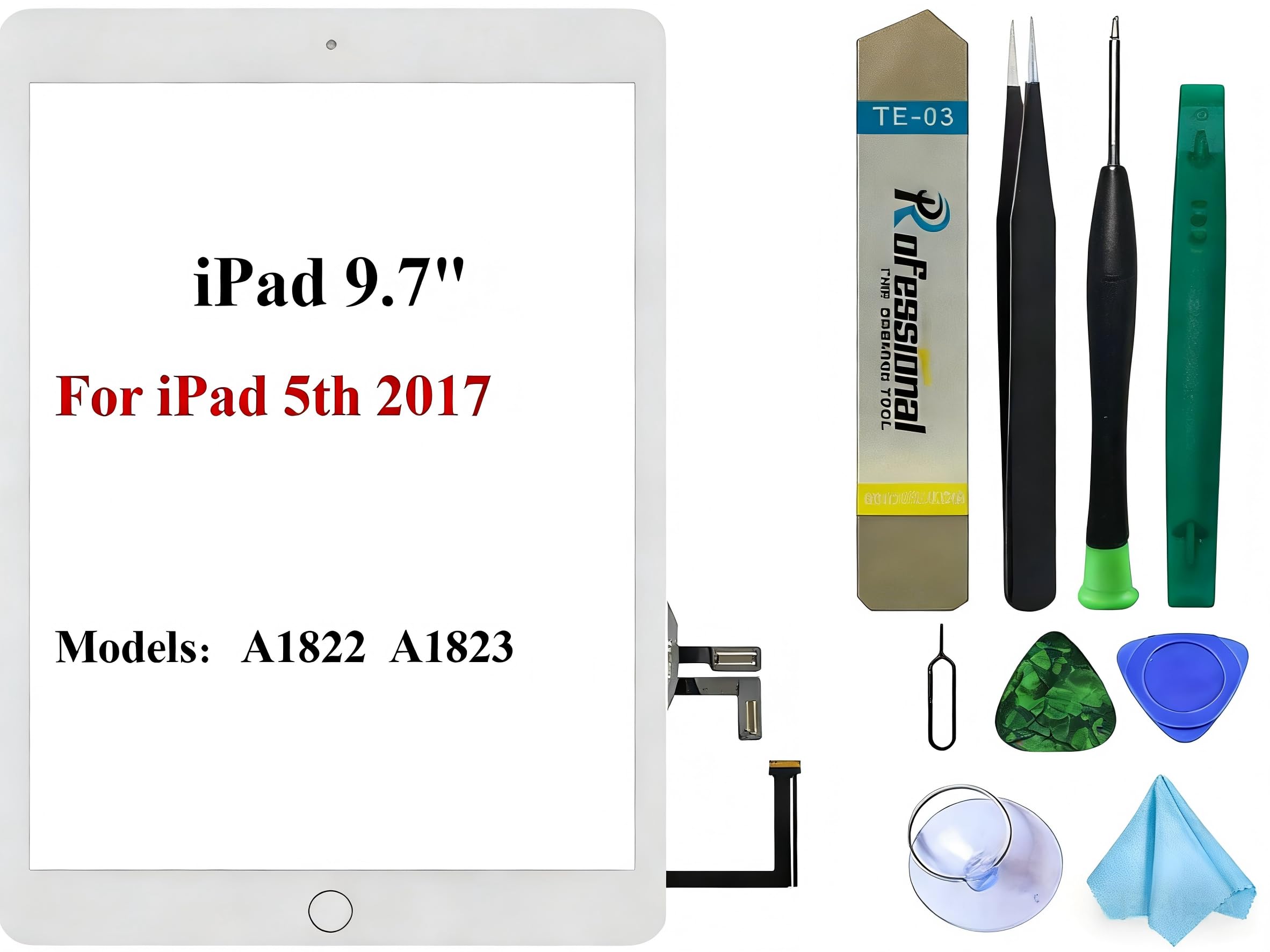 Amazon.co.jp: iPad 5 第5世代2017(A1822 A1823)交換用スクリーン