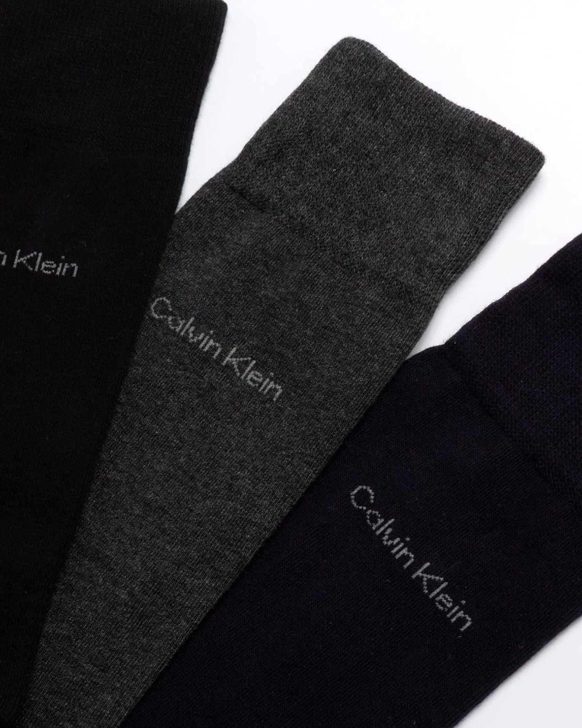 Calvin Klein Mens Dress Socks - 3 Pack Breathable Cotton Blend Patterned Crew Socks for Work, Business, and Formal Wear - Image 5