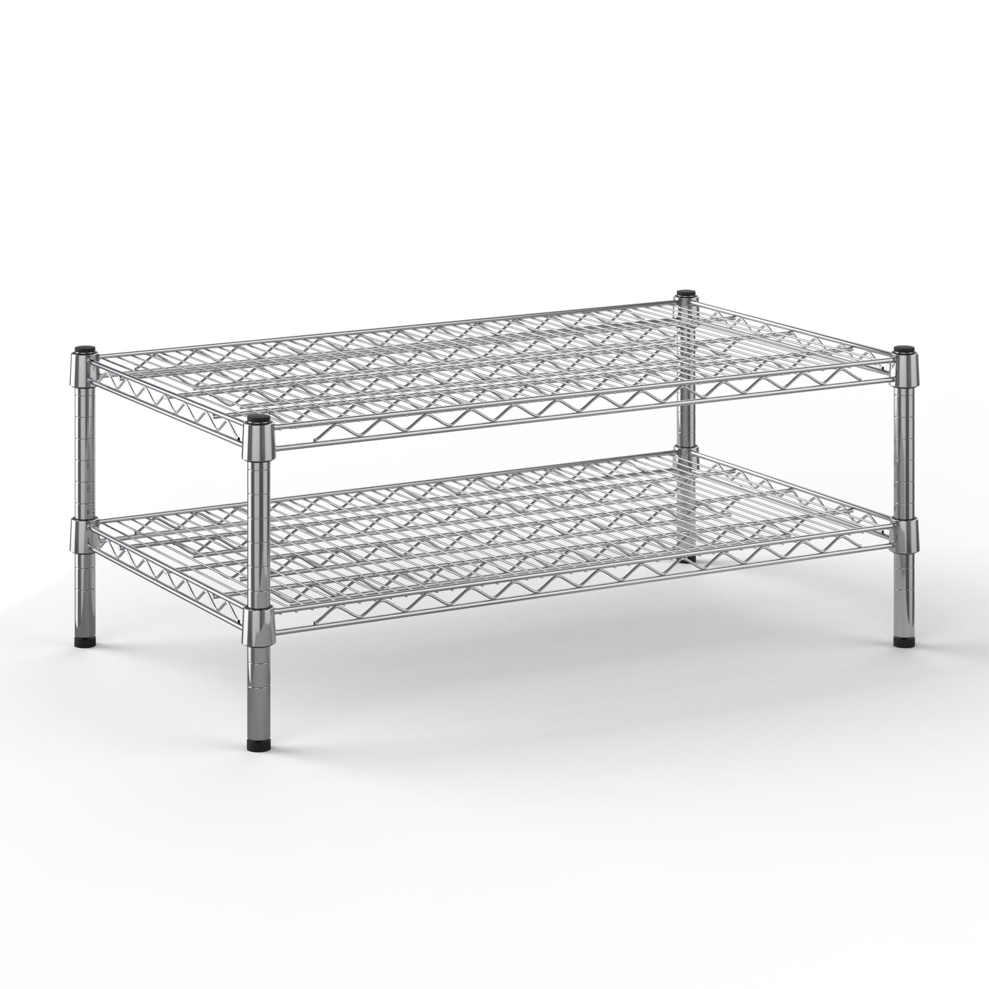 21" Deep x 36" Wide x 14" Height Wire Shelving Kit | 2-Tier | NSF Commercial Storage Rack Unit