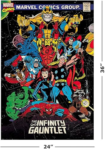 Miniatura 2 de POSTER STOP ONLINE Marvel Comics - Póster de cómic (portada de cómic, The Infinity Gauntlet) (tamaño 24 x 36 pulgadas)