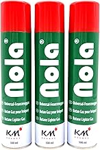 NOLA 3 x 300 ml Universal Lighter Gas for Lighters and Blowtorch - Butane Gas for Refilling, Premium Lighter Gas, Refill Gas, Butane Lighter Gas - Optimal for All Lighter Models 703 (3)