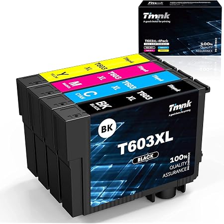 Timink 603 XL Cartuchos de Tinta Reemplazo de Epson 603XL Compatibles con  Epson XP-2100 XP-2105 XP-3100 XP-3105 XP-4100 XP-4105 WF-2810 WF-2830  WF-2850 (4 Paquetes) : Amazon.es: Informática