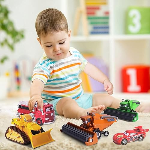 Miniatura 22 de Coches de juguete de carreras de fundición a presión, material de aleación de seguridad para niños, caja de color de belleza para cumpleaños de tu