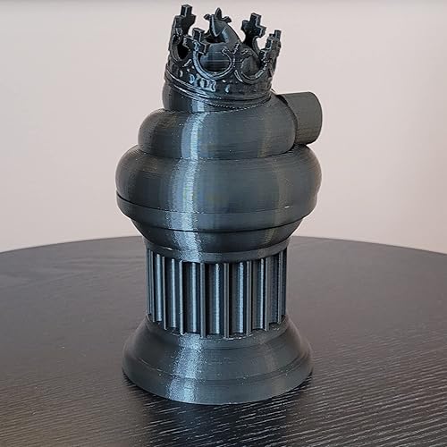 Miniatura 6 de Znet3D Trofeo de emoji King Poop  Premio divertido y regalo  Hecho a mano con fabricación aditiva  6 pulgadas de alto  Con un emoji de caca sólida