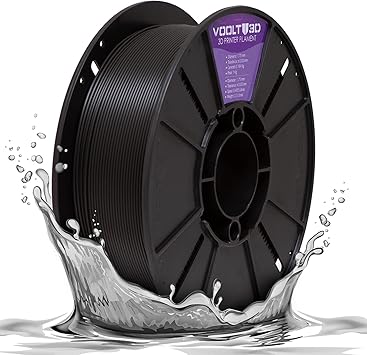 review PLA 3D Printer Filament Voolt3D PLA Velvet Filament 1,75mm, +/- 0.02 mm, 1kg Spool, 1.75mm, PLA Velvet (Velvet Black)