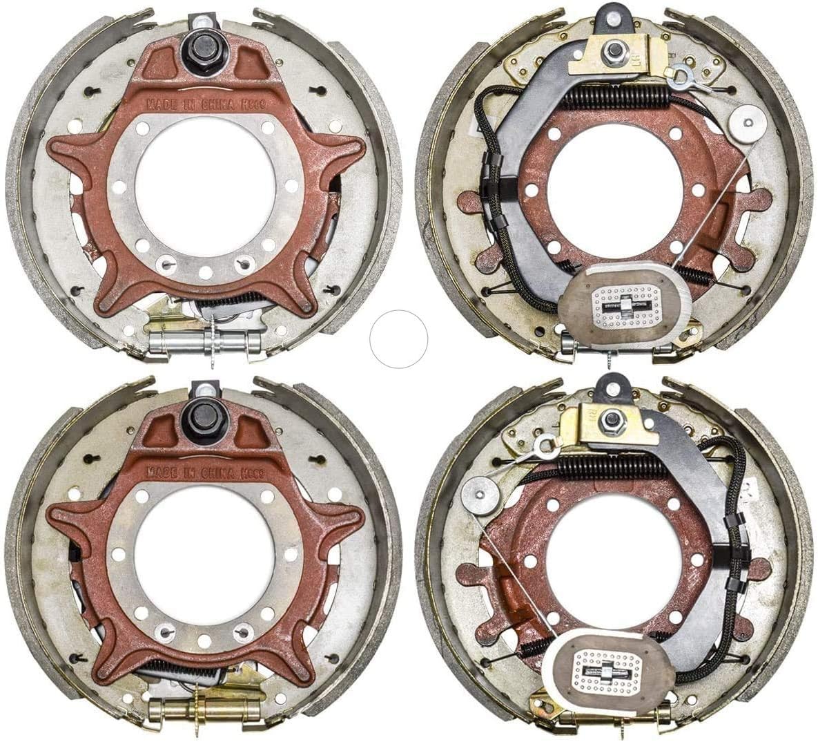 EPR 12.25 x 4 Inches Electric Trailer Brake Left & Right Kit 10,000 lbs Axle Capacity (1 Left + 1 Right)