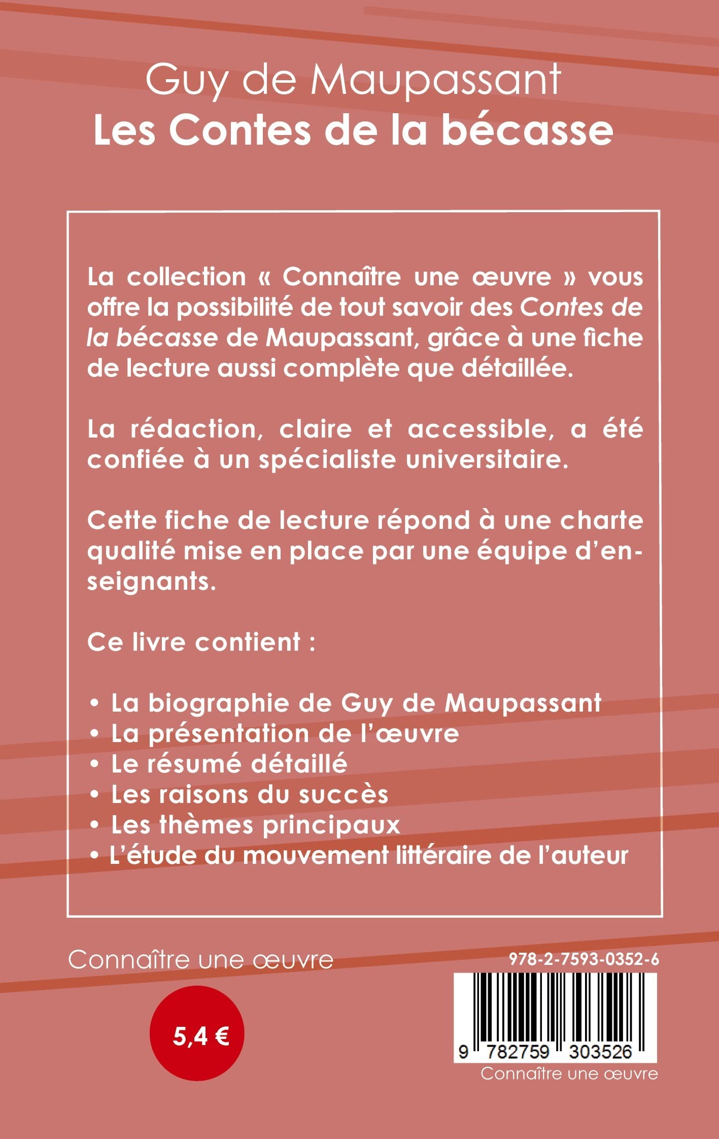 Fiche De Lecture 4ème Les Contes De La Bécasse Gratuit Amazon.fr - Fiche de lecture Les Contes de la bécasse de Maupassant (Analyse  littéraire de référence et résumé complet) - Maupassant, Guy de - Livres