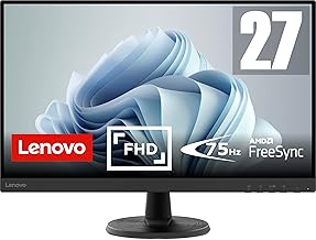 Sponsored You’re seeing this ad based on the product’s relevance to your search query.Learn more about this advertisement Lenovo D27-45 Monitor | 27 Inch Full HD Monitor | 1920 x 1080 | 75Hz | 250 nits | 4ms Response Time | VA Panel | HDMI | VGA | AMD Radeon FreeSync | Anti-Glare | 4.6 kg | Black