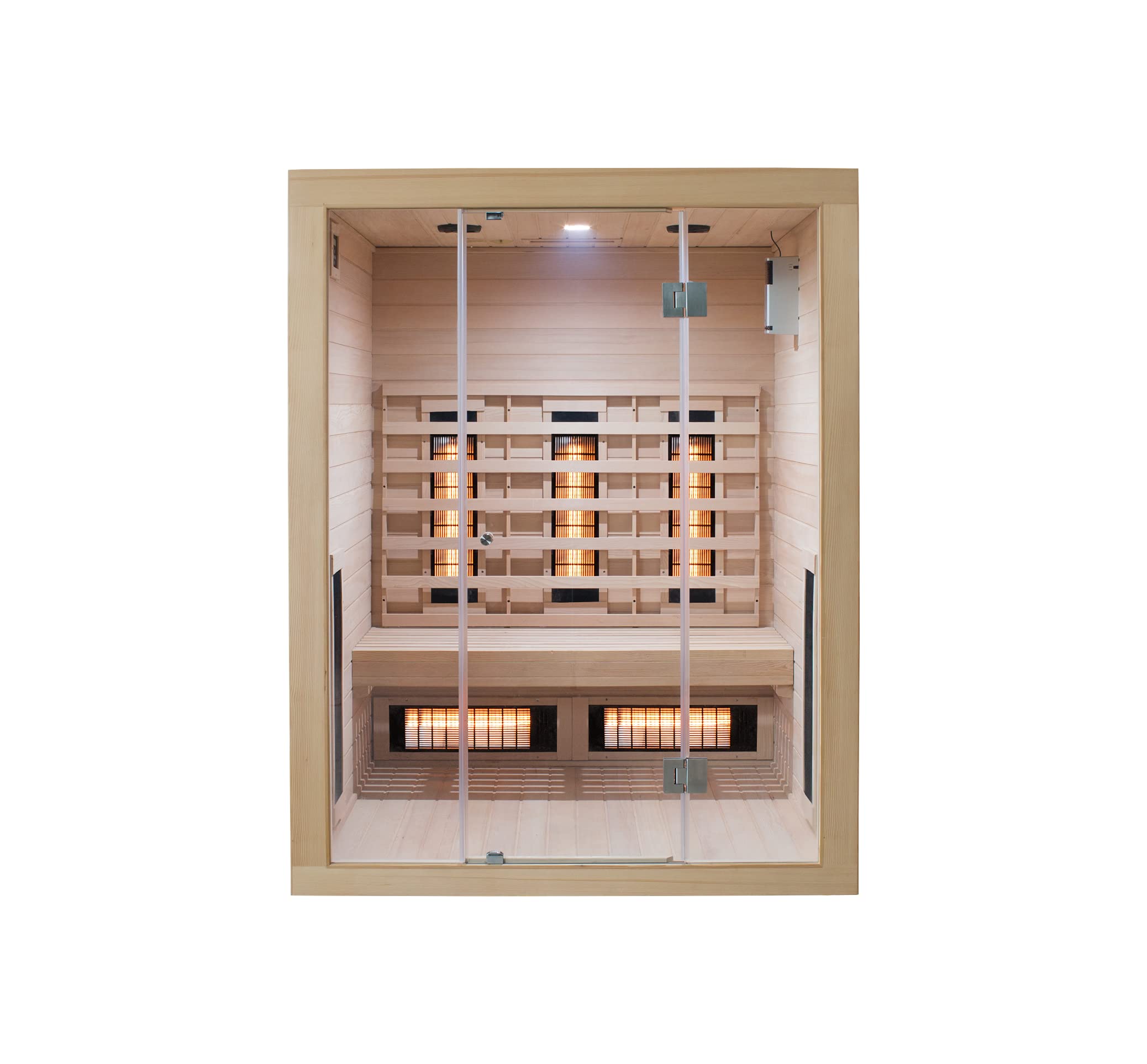 SaunaMed 2-6 Person Full Spectrum Infrared Indoor Sauna EMR Neutral™ 13A Plug & Play (3 Person)