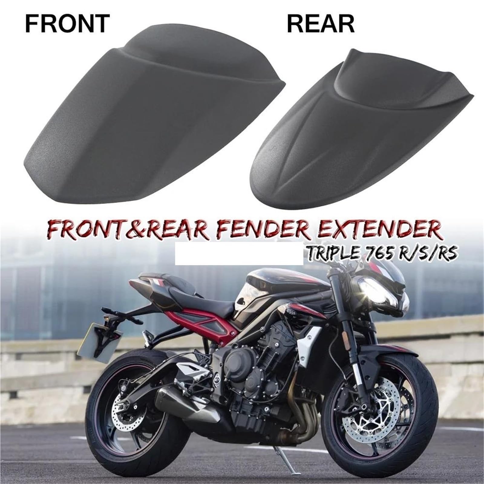 parafango posteriore Moto Per Strada Per Triple 765R 765RS 2017-2021 | Parafango Anteriore Moto E Parafango Posteriore Centrale CPXCTZFZUB