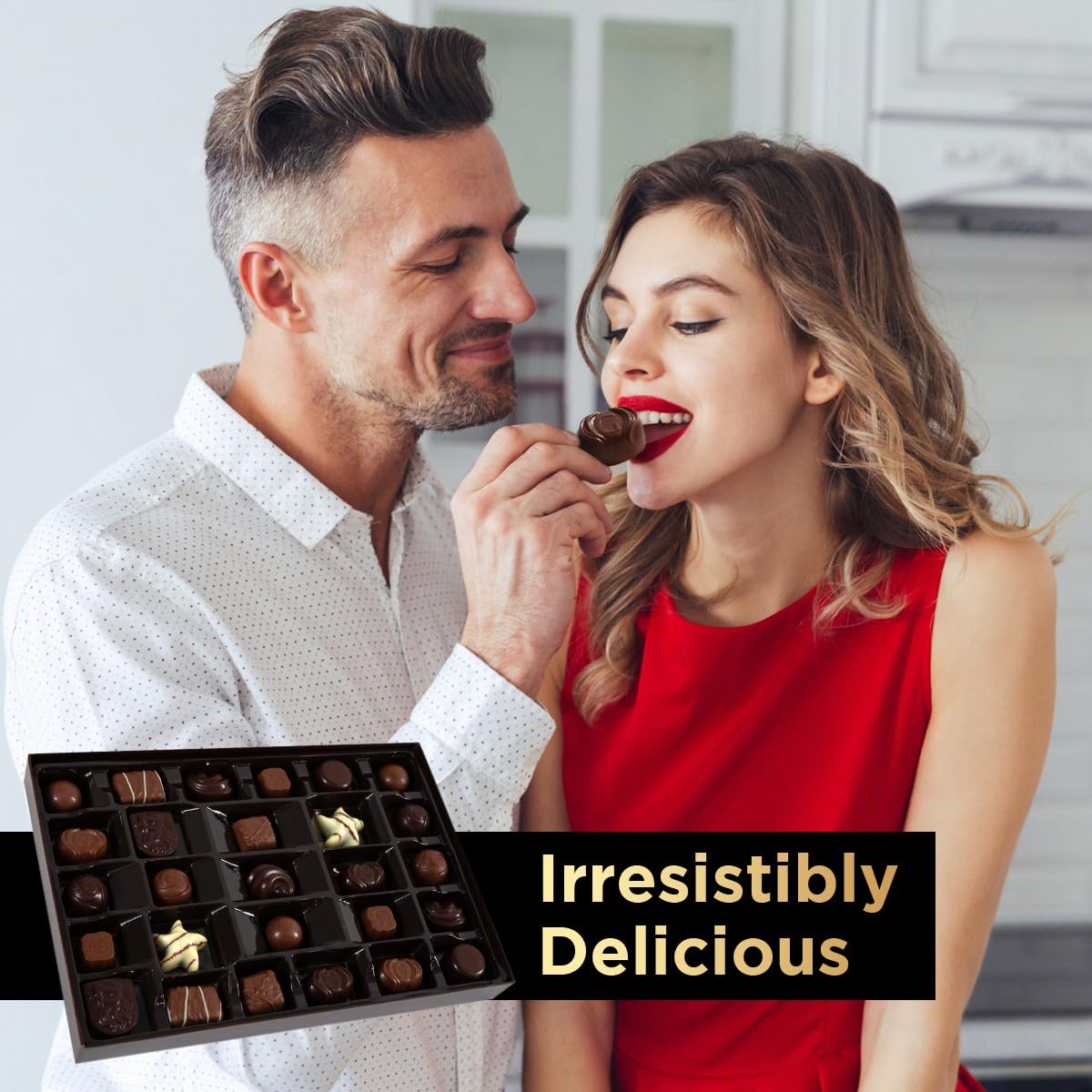 Gourmet Chocolate Gift Box, 27 Chocolates Pack of Premium Belgium Assorted Chocolate, Ideal for Mothers Day Gift Basket and Holiday Celebrations 11.3 OZ