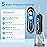 H2ofloss Water Dental Flosser Teeth Pick -Portable Oral Irrigator with 5 Modes, Rechargeable IPX7 Waterproof Orthodontic Teeth Cleaner Pick Cordless for Home Travel-300ml Water Tank