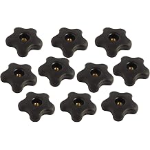 Taytools 770818 Lot 10 Each 3/8 16 Female Thread Star Knobs 2.25 inch Diameter with Through Insert