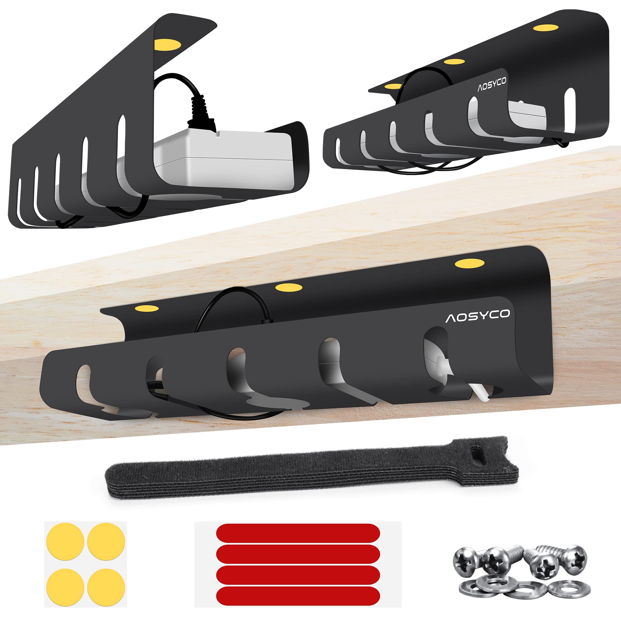 Buy Under Desk Cable Management Tray, Alloy Steel, Perfect for Standing Desk Cord Organizer, No