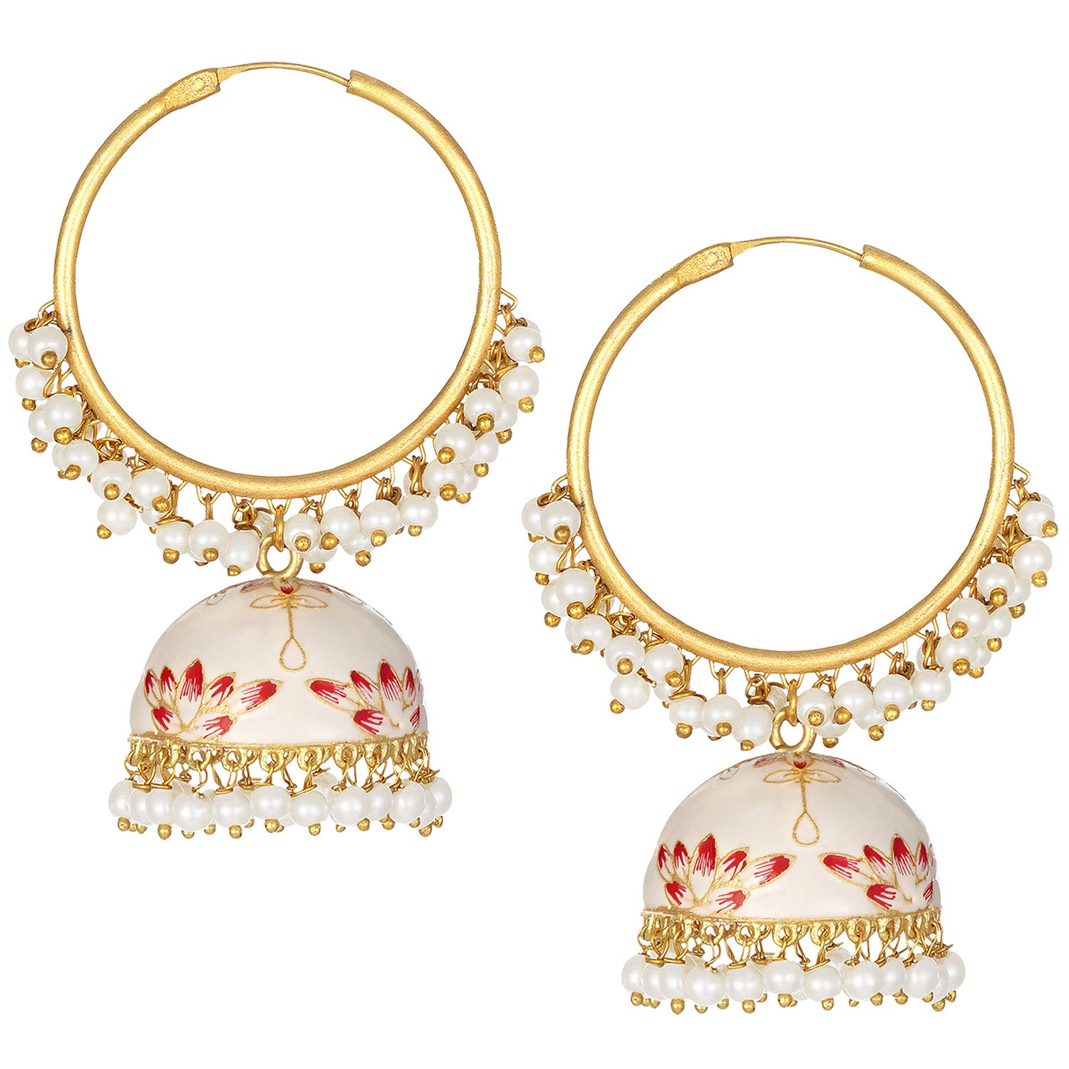 See full amazon price history chart for Peora Gold Plated Bridal Meenakari Hoop Hanging Jhumka Earrings for Women Peora Gold Plated Bridal Meenakari Hoop Hanging Jhumka Earrings for Women (B08CRB6BN8) Amazon Price History, Amazon Price Tracker
