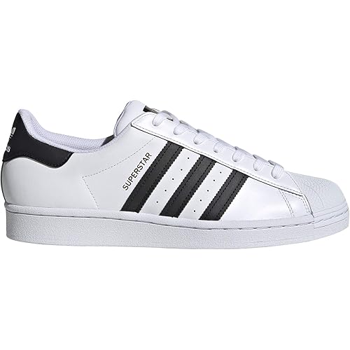 adidas Originals Mens Superstar, White/Black/White, 6