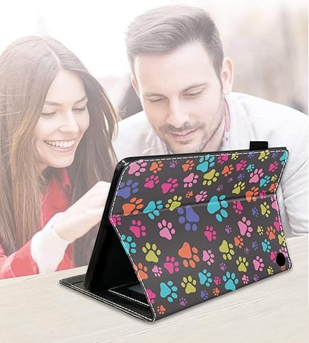 Miniatura 4 de Funda para tableta Tienda Fire HD 10Fire HD 10 Plus (11 generación, versión 2021), funda delgada de piel sintética con ranura para tarjeta y soporte