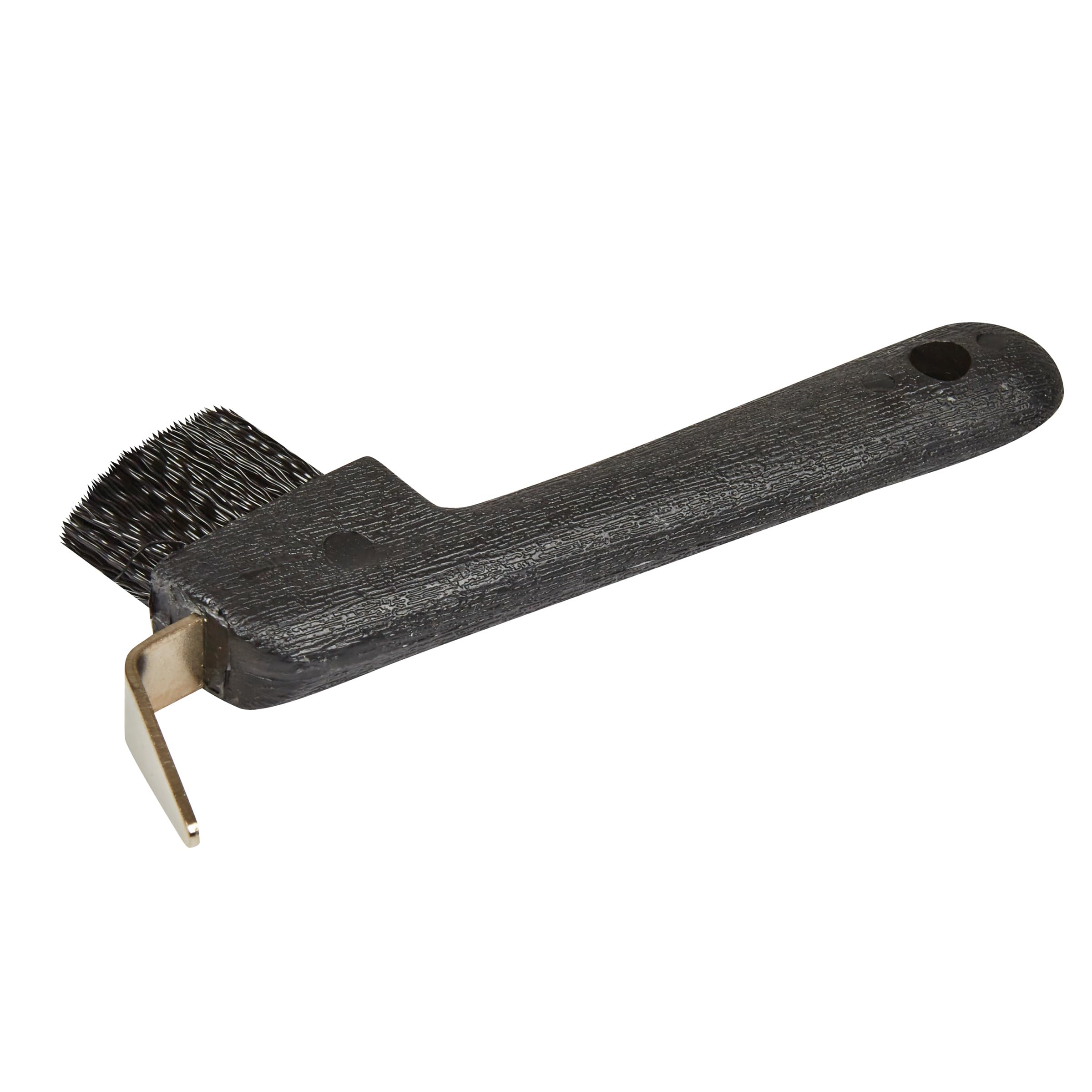 Roma Deluxe Hoof Pick with Brush, Black