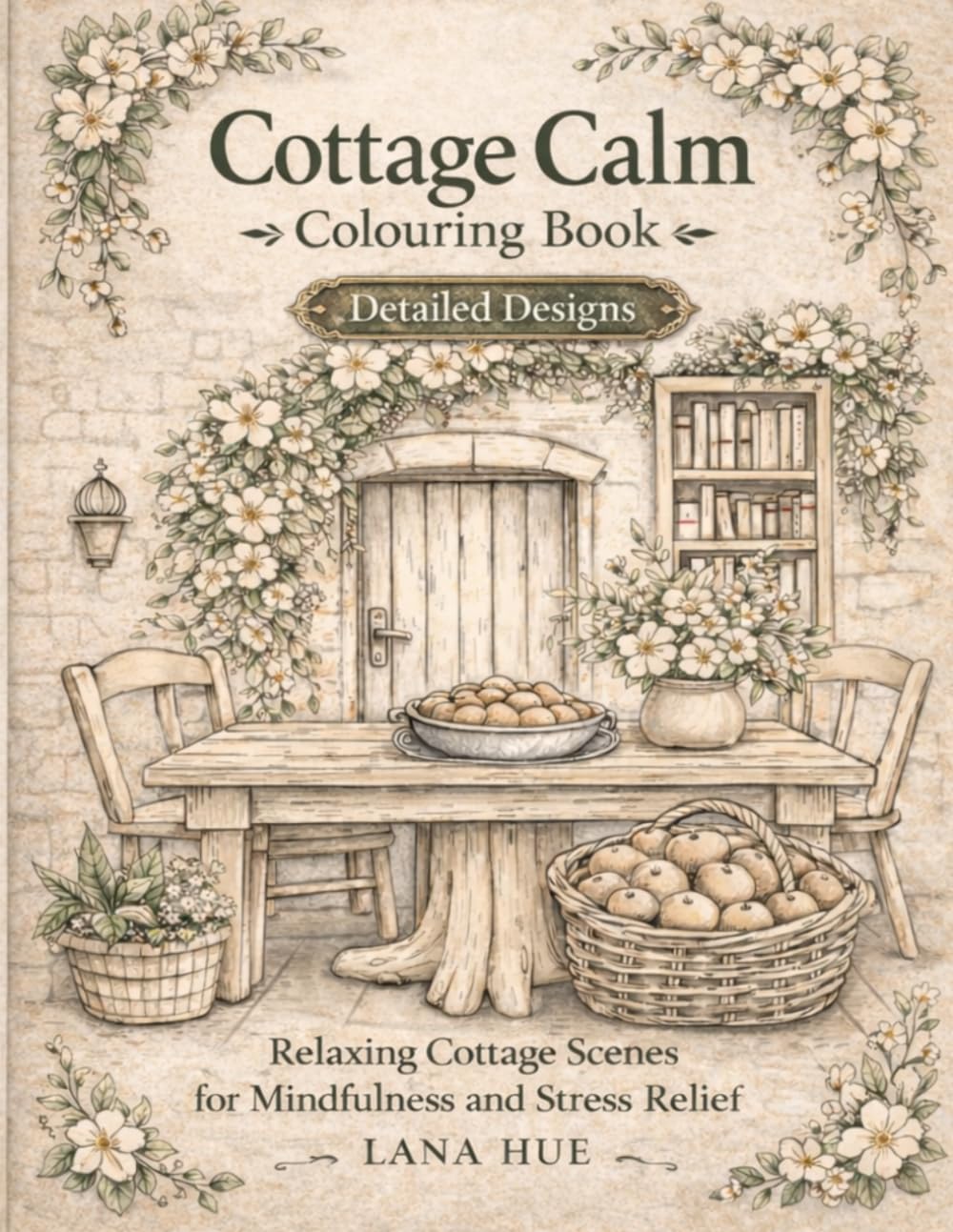 Cottage Calm Colouring Book: Relaxing Cottage Scenes for Mindfulness and Stress Relief (Calm Colouring Books for Relaxation)