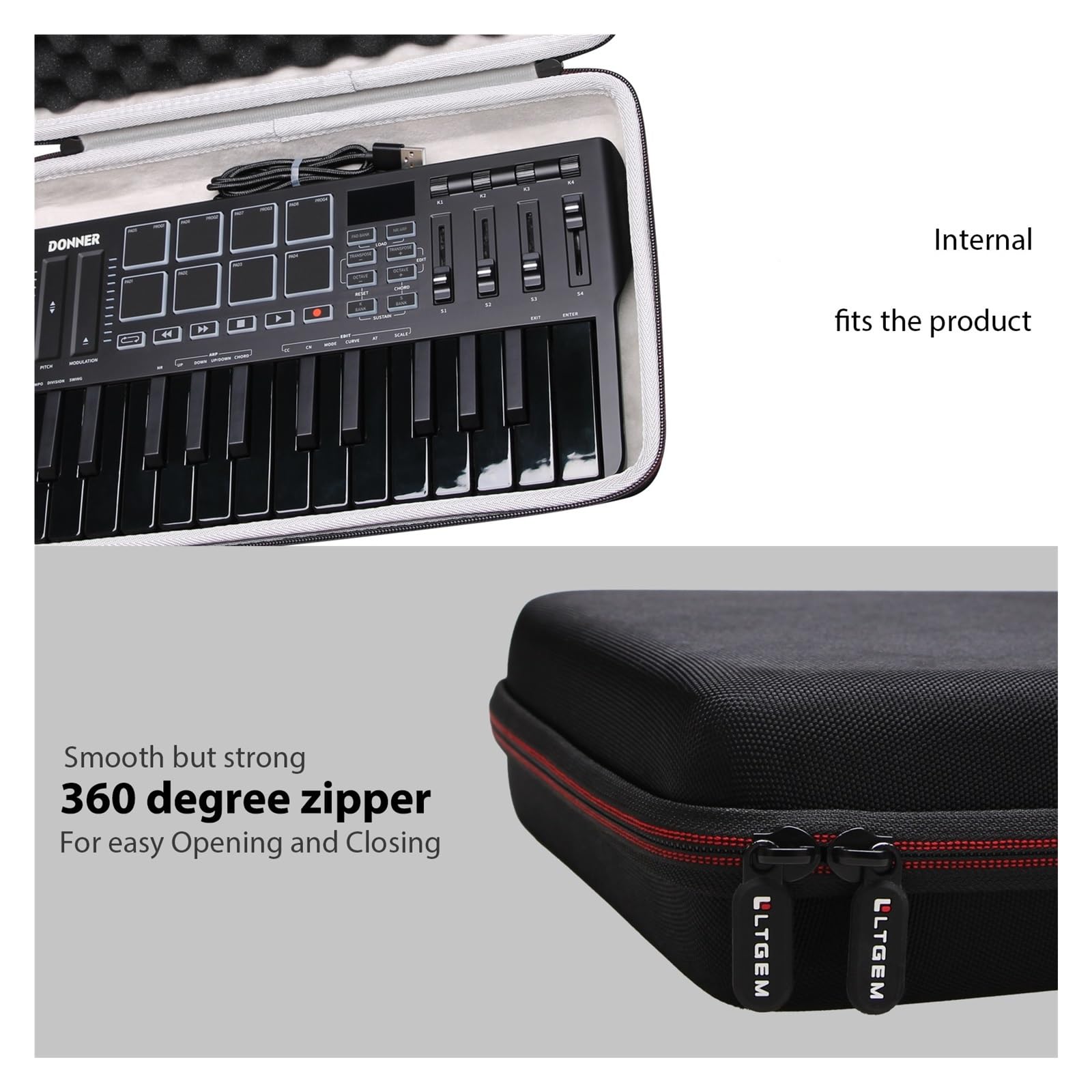 Borsa per Tastiera Custodia MIDI for custodia for controlli Borsa da trasporto Accessori for tastiera Controller for con cinghie
