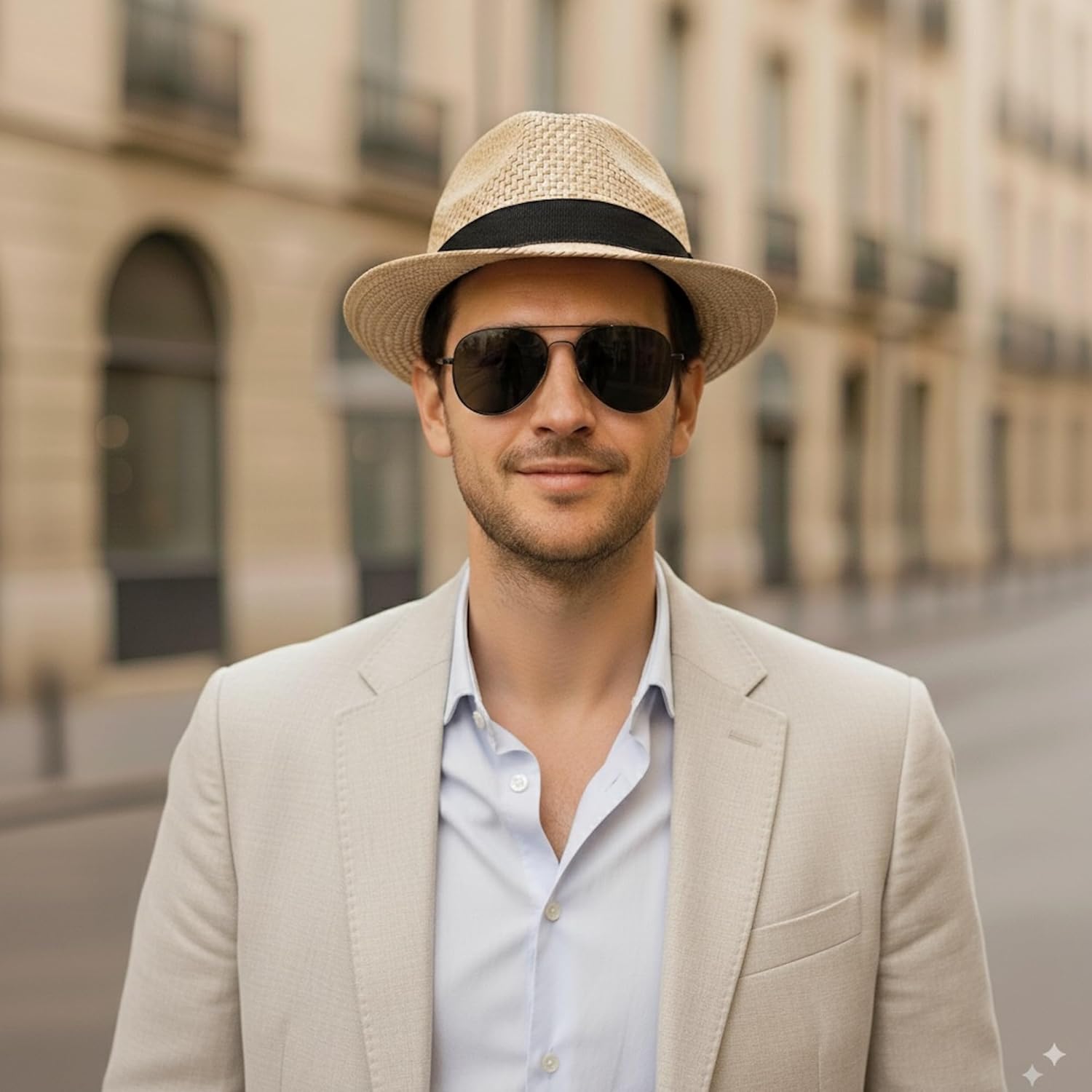 Straw Fedora Hats for Men Women Trilby Fedora Hat Roll Up Hats 1920s Short Brim Panama Hats - Image 3