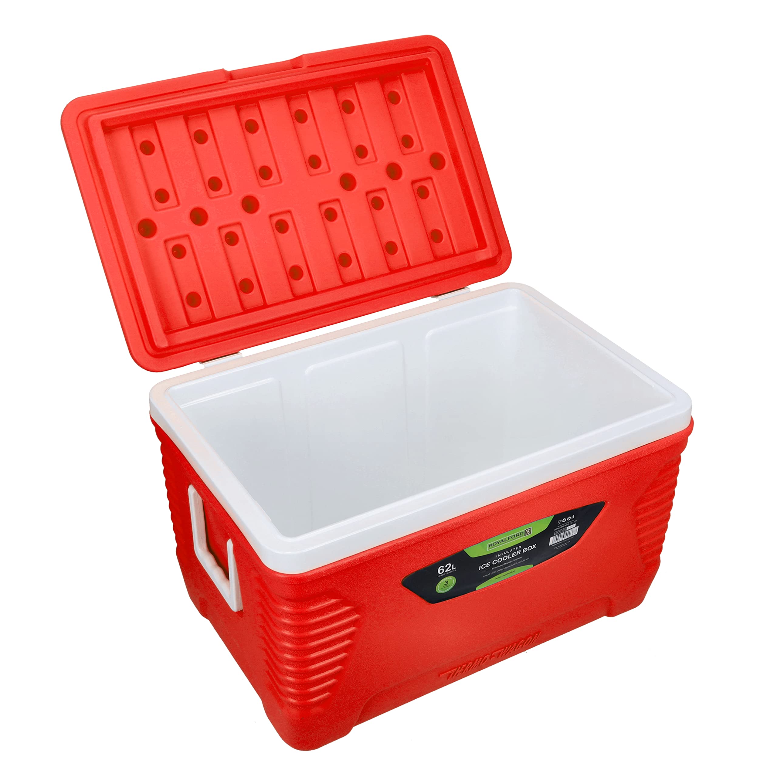 Buy Royalford Insulated Ice Cooler Box, 62L, RF10480 Portable Cooler