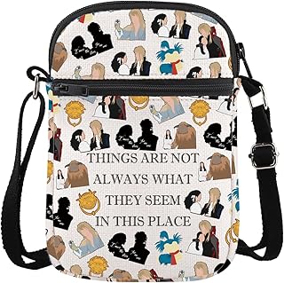 BDPWSS Ello Worm Quote Gift Things Are Not Always What They Seem In This Place Crossbody Bag Magic Maze Worm Fans Gift