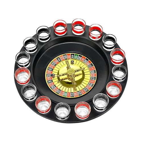 Glass Roulette Drinking Game Set