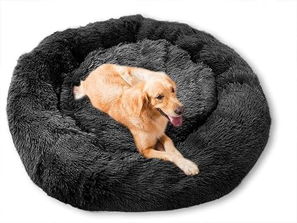 Warm Fluffy Extra Large Dog Beds Washable Round Calming Fur Donut Cuddler Pet Bed For Large Extra Large Dog L 80cm Black Amazon Co Uk Pet Supplies Warm Fluffy Extra Large Dog Beds Washable Round Calming Fur Donut Cuddler Pet Bed For Large Extra Large Dog L 80cm Black Amazon Co Uk Pet Supplies