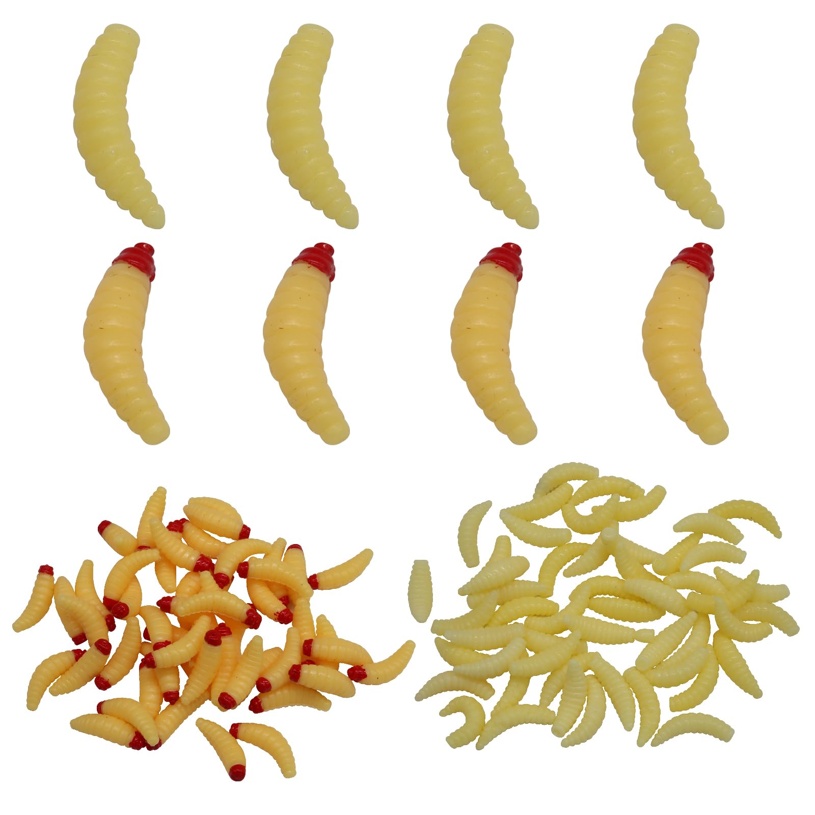 Weiche Silikon-Madenwürmerköder