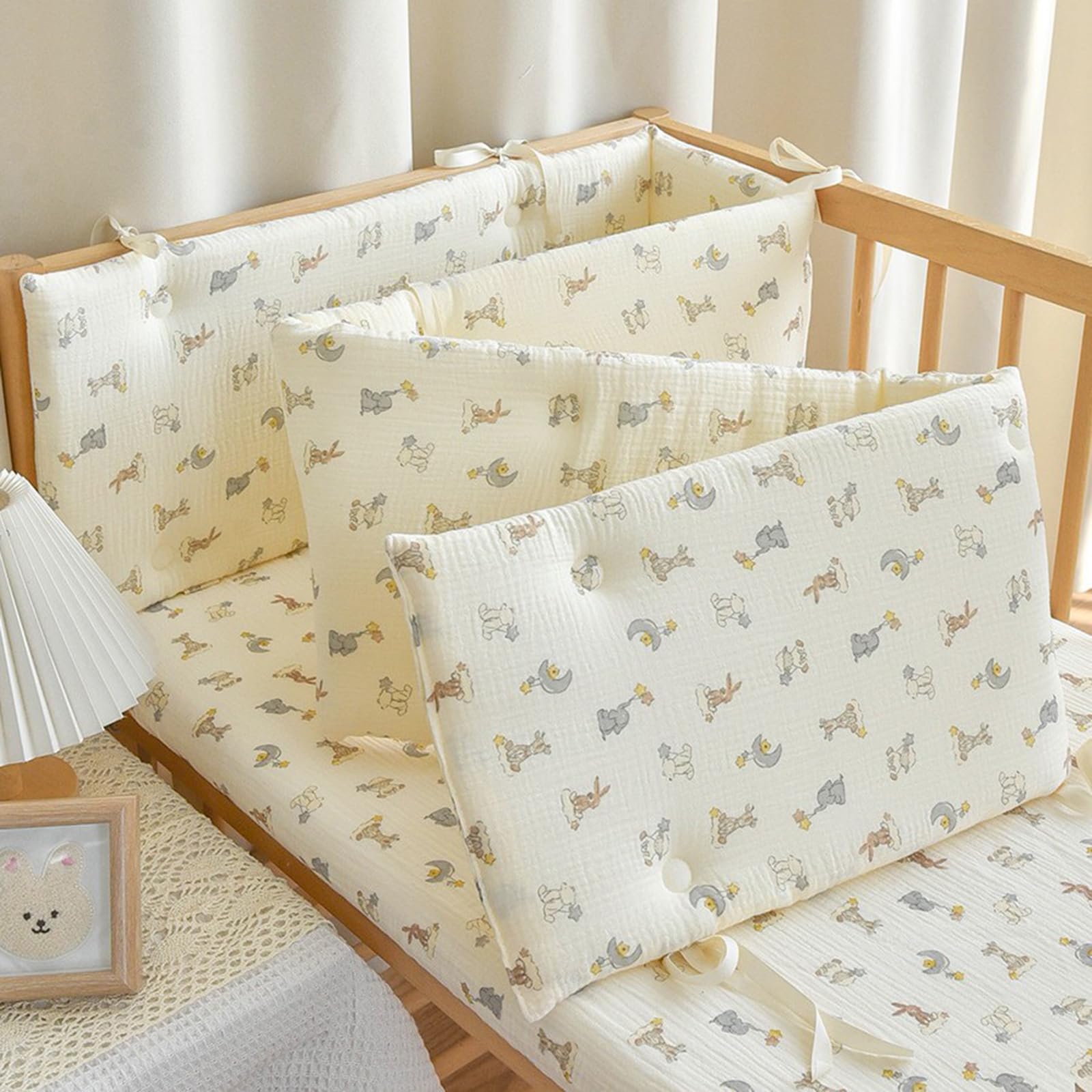 PTKG Bettschutz Kinderbett Umrandung,Kinderbett Randpolsterung,StoßFester Schutzgitter,Boxspring Comfort Plus,Superdicker Antikollisions,Teppich fürs Bett Kopfschutz,D9,160 * 28cm