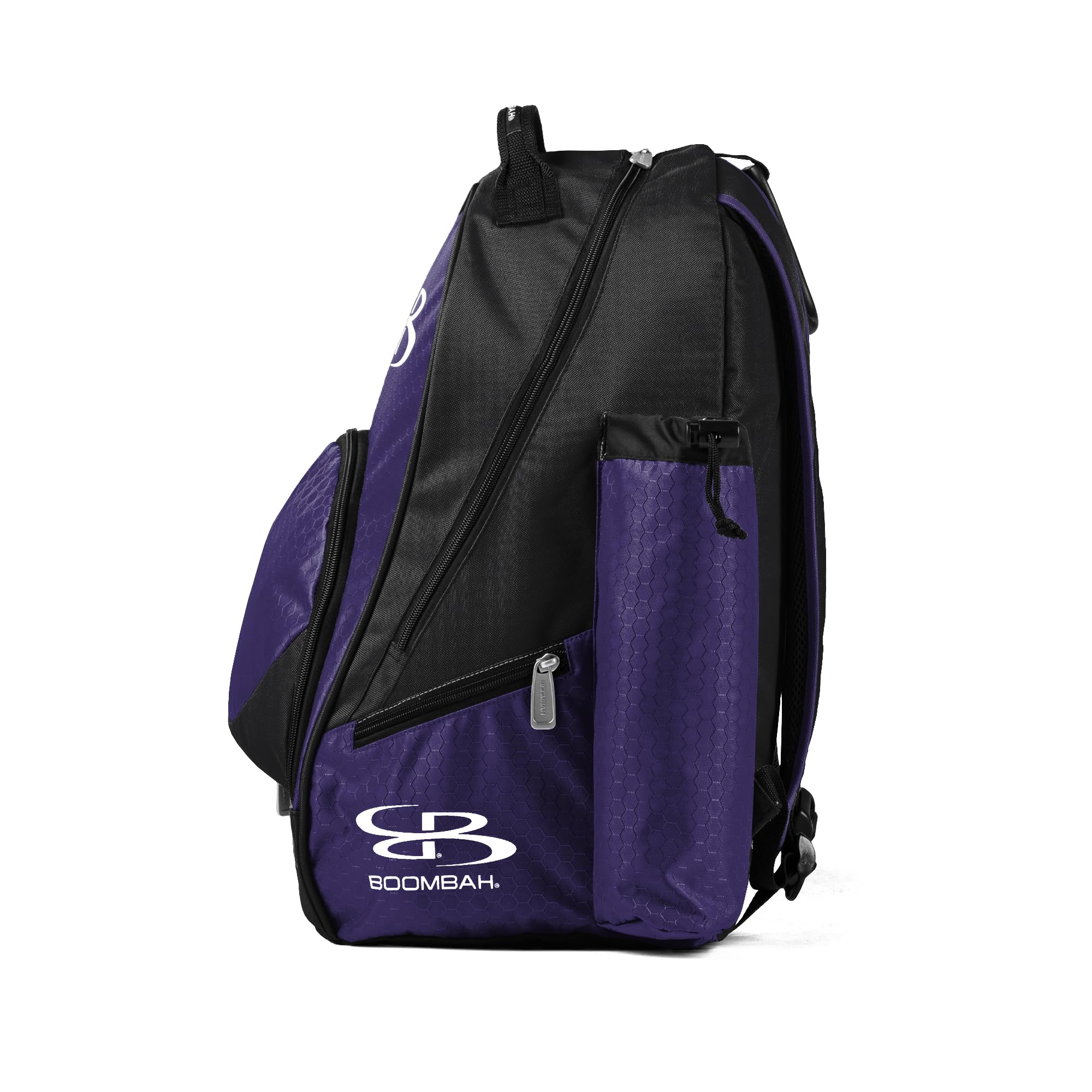 Black and purple softball bag Amazon.com: Boombah Rolling Superpack Baseball/Softball Gear  main image 2