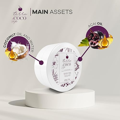 Miniatura 2 de Terra Coco Açai Mask | Vegano | Línea hidratante y nutritiva para cabello decolorado o despigmentado | Ideal para cabello extremadamente seco y