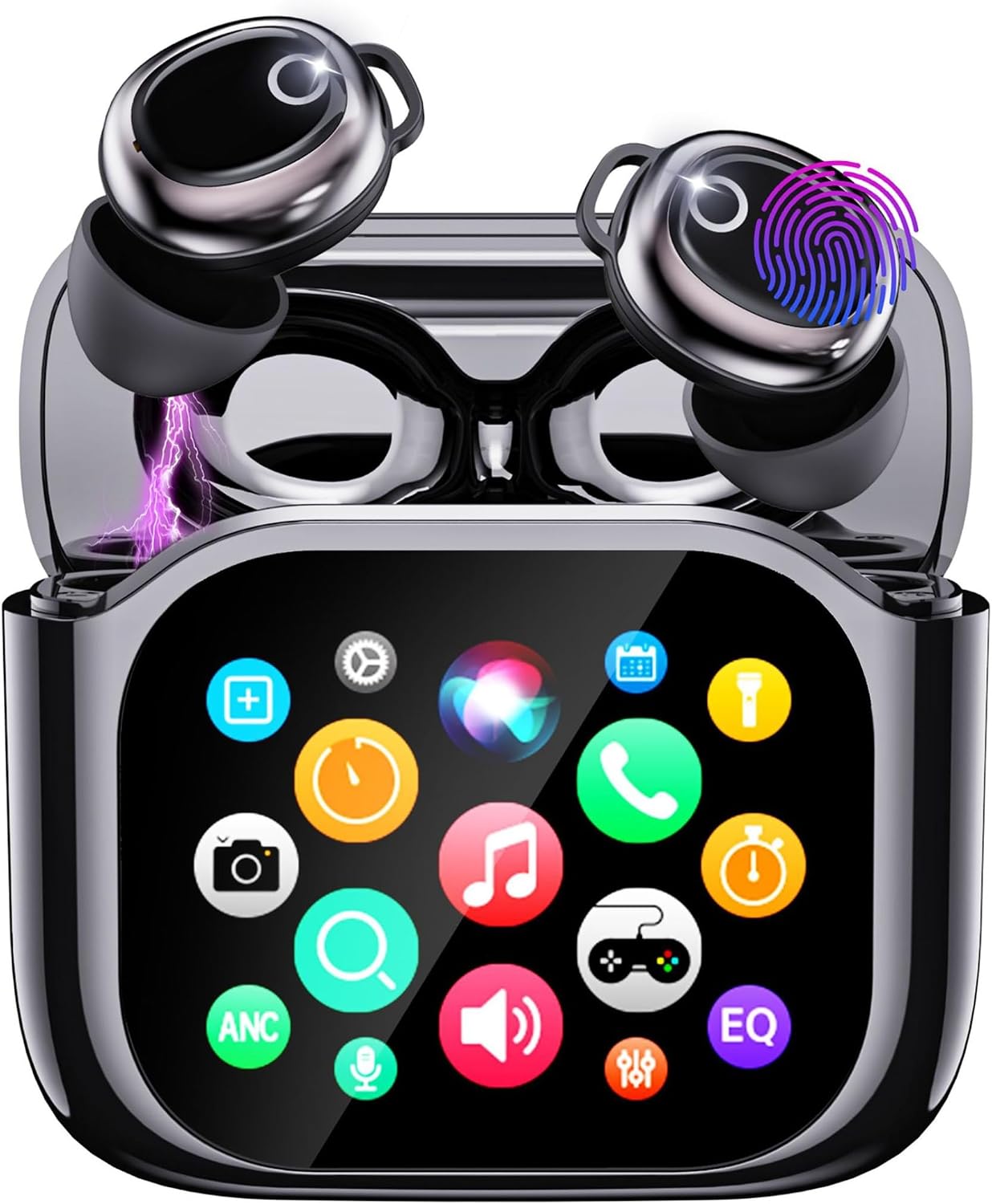 Sleep Earbuds, 2026 Mini Sleep Headphones Small Design for Side Sleepers, Touch Screen Charging Case, 48H Playtime, IPX7 Waterproof, 5 EQ Modes Sleeping Headphones, Sleeping Earbuds