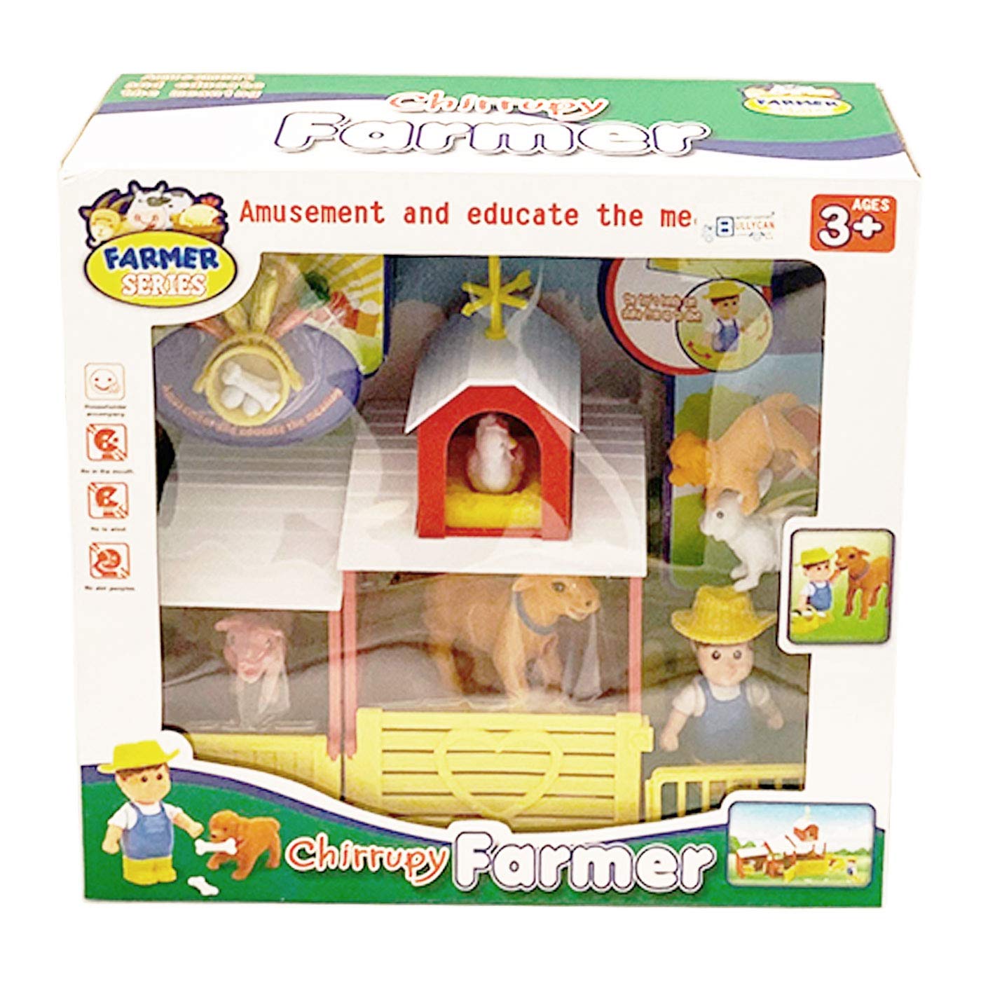 Granja con Animales y Granjero