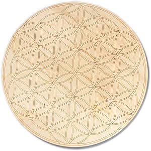 Flower of Life Wood Crystal Grid Altar Chakra Sacred Geometry