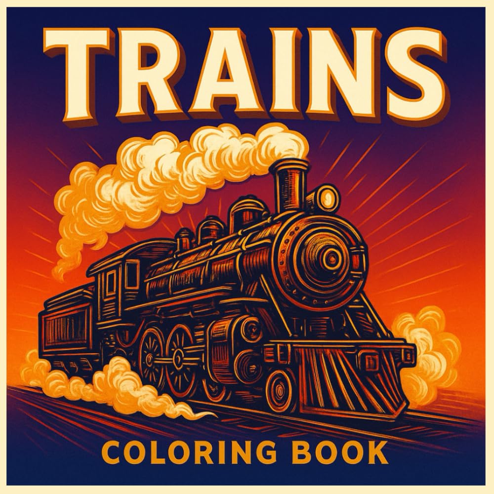 Trains: Coloring book (Color & Wonder Studio)